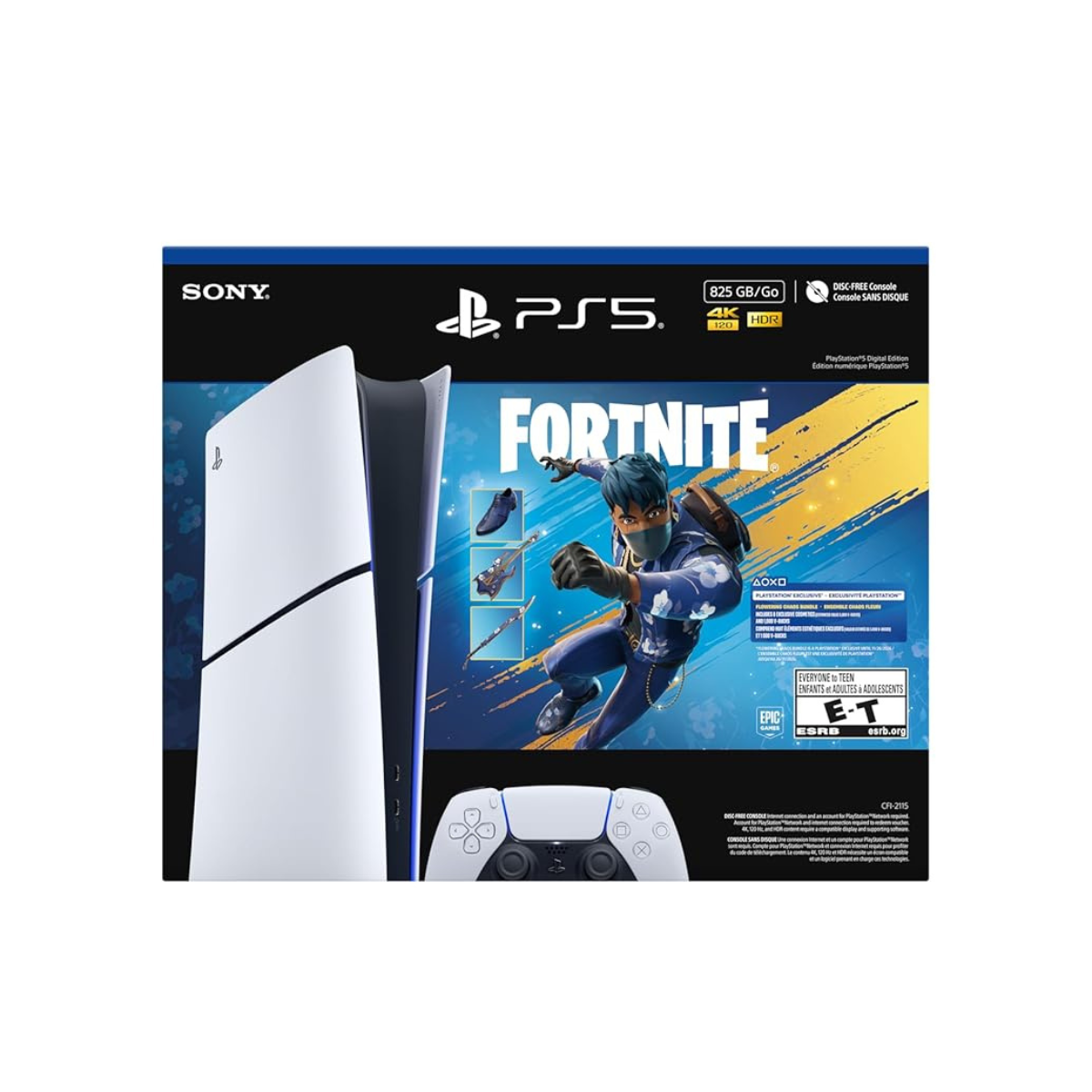 Juega Play Station 5 Slim - Edición digital de 825 GB: Paquete Caos Floreciente de Fortnite 2 Juega Play Station 5 Slim - Edición digital de 825 GB: Paquete Caos Floreciente de Fortnite - Image 2